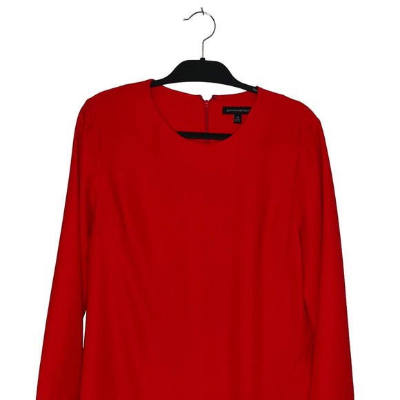 Banana Republic Size 12 Valentines Holiday Formal Romantic Ruffle Midi Dress - Picture 2 of 11